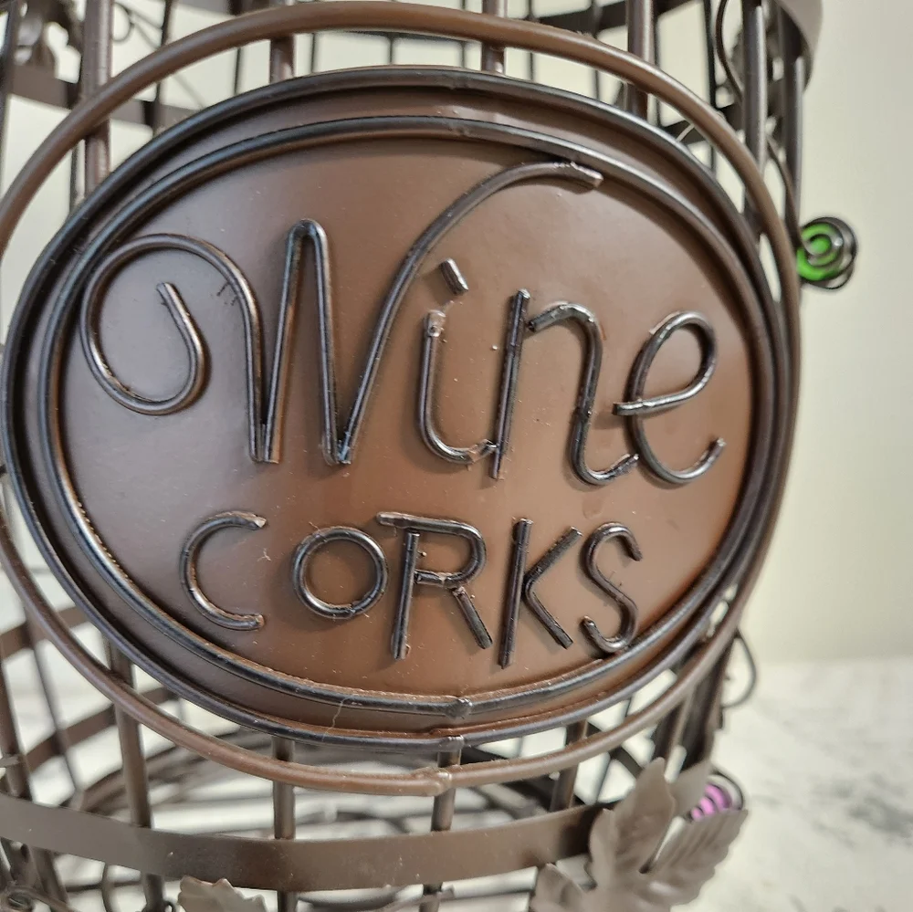 Metal Caged Barrel Cork Holder